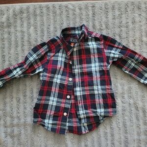 Plaid Kids Shirt by The Children's Place - Red and Blue